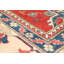 Tapis unique en laine noué à la main rouge Gazni des années 2010 de 8 pi 10 po x 11 pi 5 po Qaiden