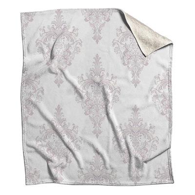 Ornate Damask Pattern Blankets