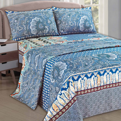 Paisley Monarch Microfiber Paisley Sheet Set