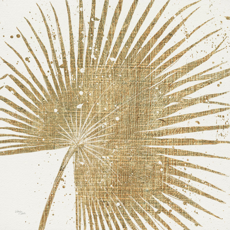 Feuilles d'or II, H 20 po x l 20 po x P 1,25 po