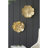 Gold Rose Wall Decor Of 2, Rich Golden Shade, Intricate Details, Versatile For Home, Living Room, Bedroom, Hallway 2 Hanging Roses, Hue, Petal Design, Home Decor,-63854120