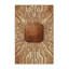 Machine Washable Oscor Futuristic Brain Chip Modern Rustic Vintage Look Rug in Brown – Beige Binding-1401130611
