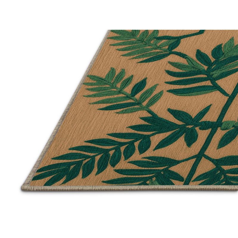  Tapis hawaïen à motif de fougère lavable, Tapis de couloir 2 pi x 5 pi