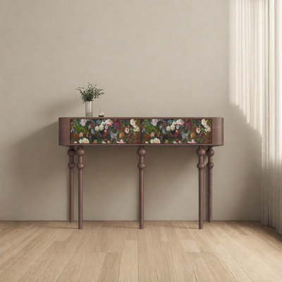 Modern Minimalist Console Table with 2 Drawers