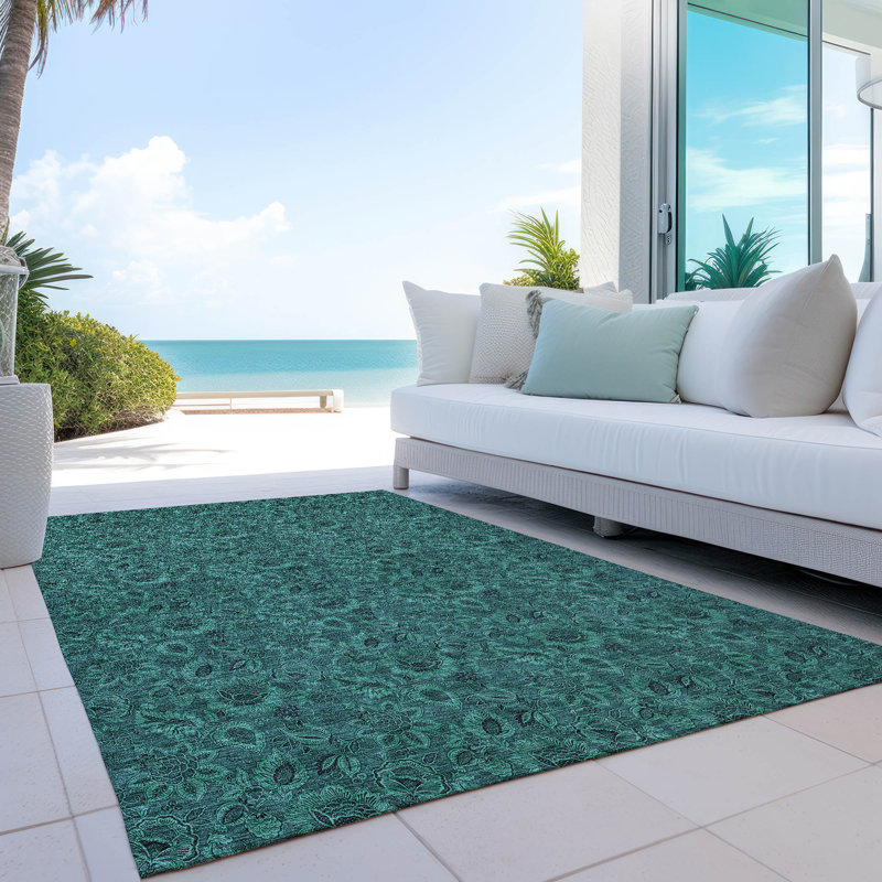 Tapis intérieur / extérieur Flitwick avec envers antidérapant, Rectangle 5 pi x 7 pi 6 po