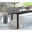 Ensemble de salle à manger 9 pièces pour dégagement à 8 pièces, table de patio et chaises avec table en acier extensible et très grandes chaises à accoudoirs à haut dossier pour patio, terrasse, cour