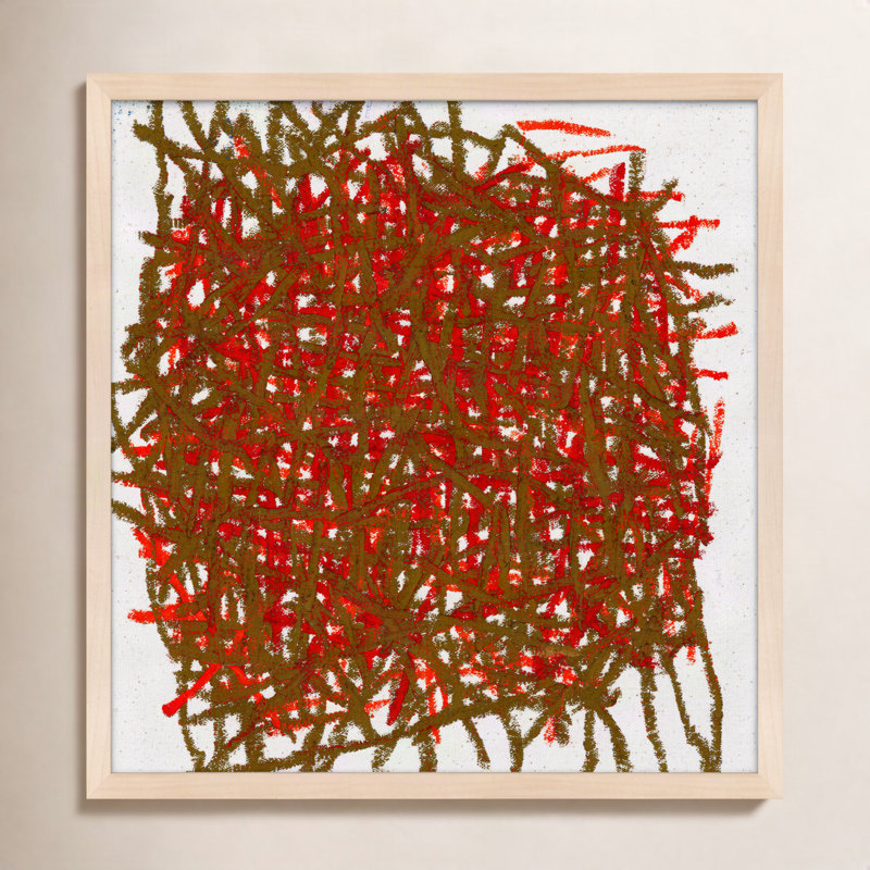 Thicket by Stephanie Dennis - Framed Wall Art, 24" H x 24" W  x 1.25" D, Maple