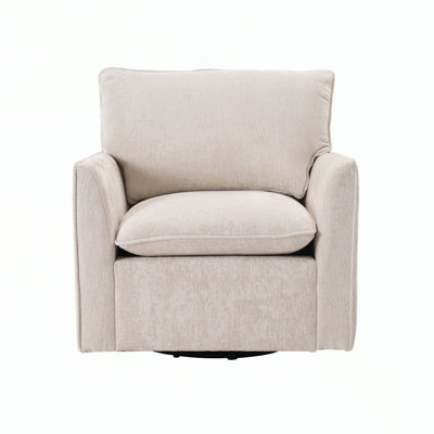 360° Swivel Accent Chair, Comfy Single Square Sofa Armchairs for Living Room,Bedroom, Reading Room