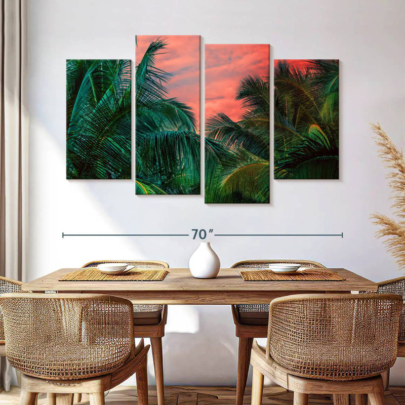 Harnek Jungle Palm Trees, 42" H x 68" W
