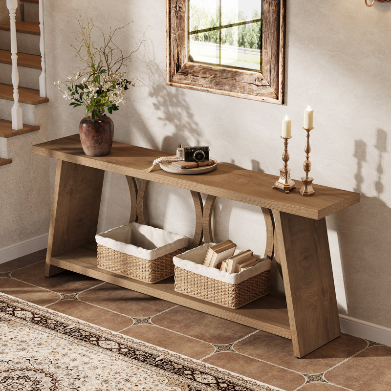 70.86" Long Console Table with Storage