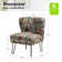 Chaise d'appoint en polyester de 26 po de large Gael