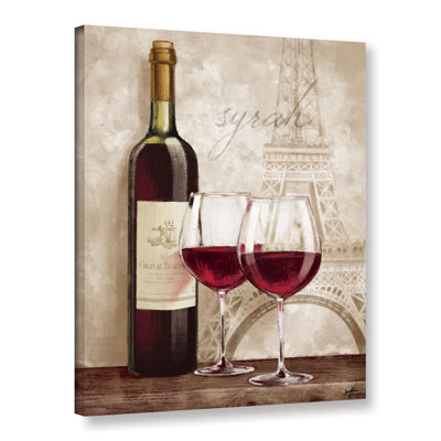 Wine in Paris IV by Janelle Penner Graphic Art on Canvas