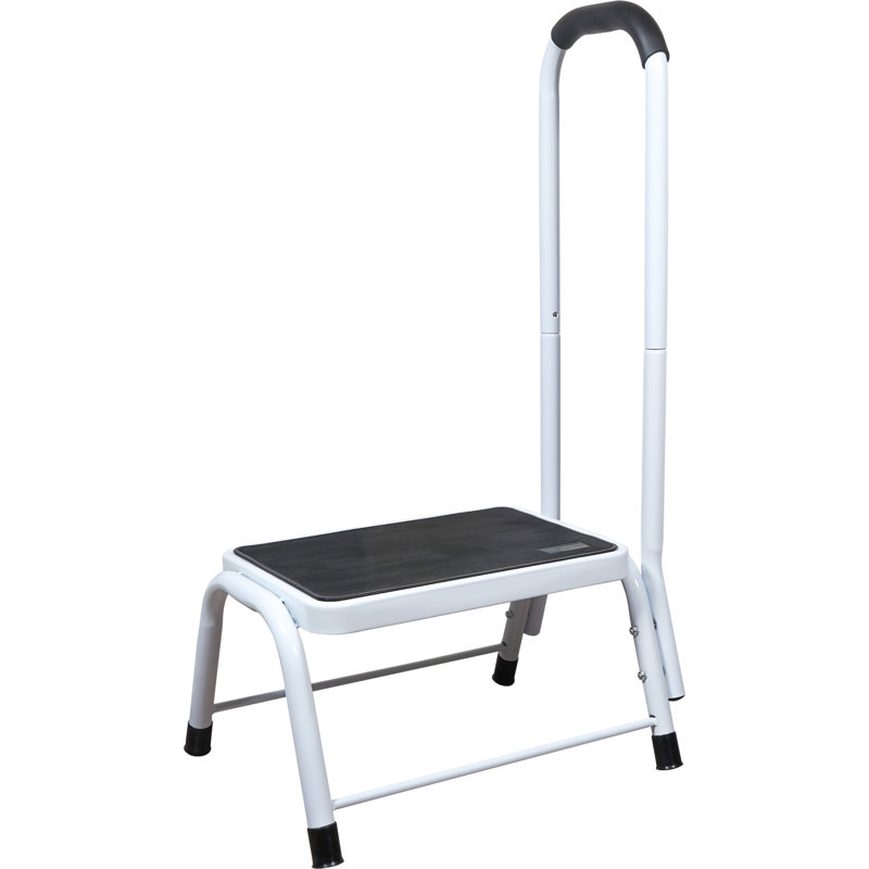 1 - Step Metal Step Stool with Handrail