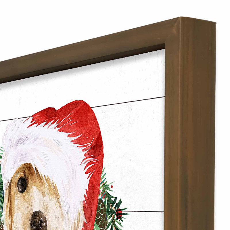 «Santa's Golden Helper», reproduction encadrée