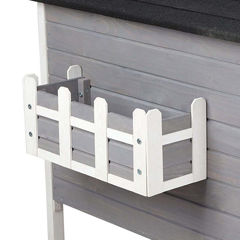 Maison d'extérieur pour chat Creegan, gris