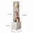 Rotating Bookshelf, 360 Degree Display 5 Tier Corner Bookshelf with Drawer for Small Space, Floor Standing Bookcase Storage Rack, Wood Narrow Book Shelf Organizer for Bedroom, Living Room (WHITE)-897248600