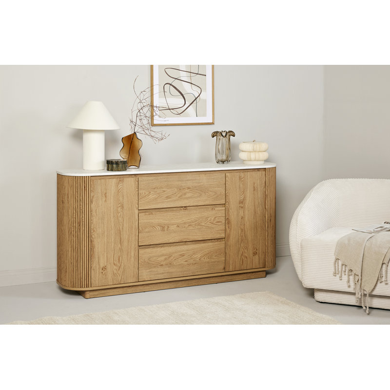 Buffet 62,79 "à 2 portes et 3 tiroirs Abbas 