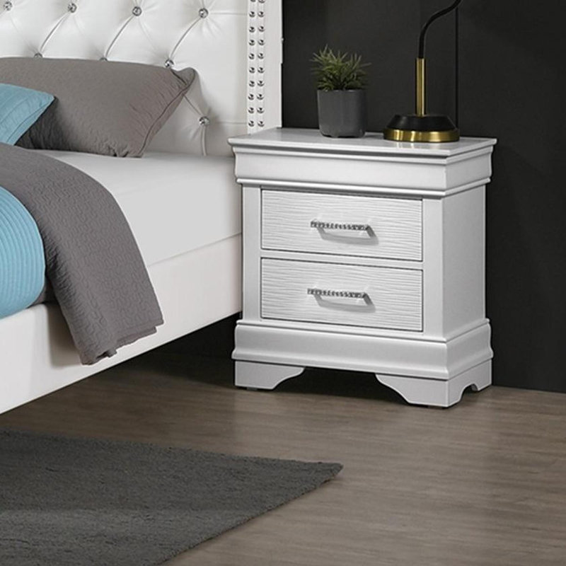 Table de chevet moderne et élégante avec table de chevet blanche 1pc