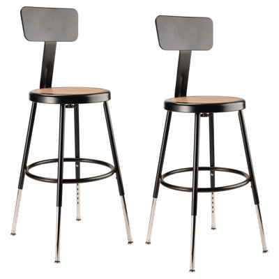 Heavy Duty Steel Stool With Backrest
