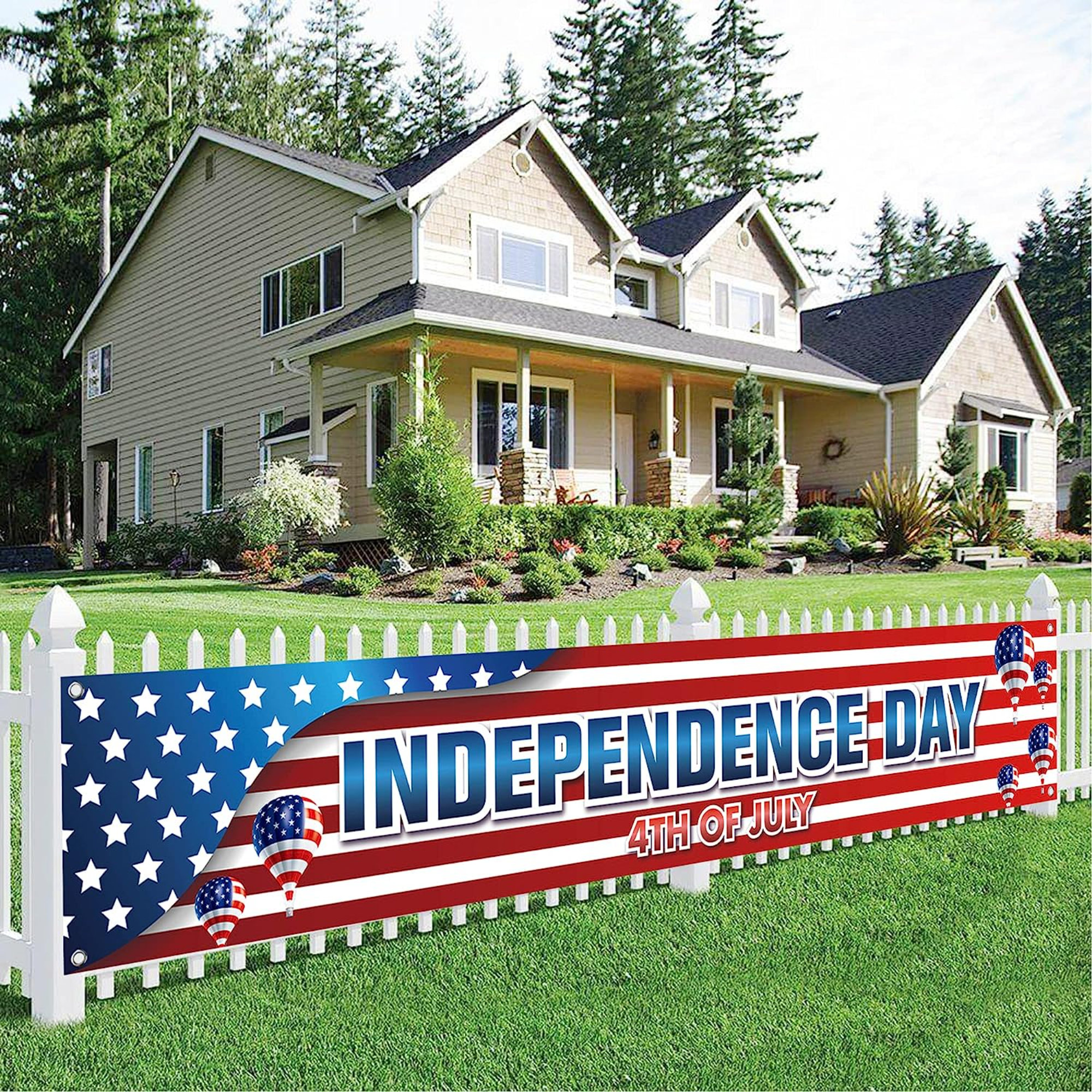 The Holiday Aisle® Gunita Independence Day 4Th Of July Banner Garden ...