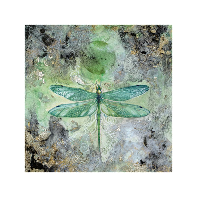 Dragonfly V 1 Piece Wrapped Canvas Wall Art