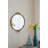 Marquasha Round Iron Mirrored Decorative Tray