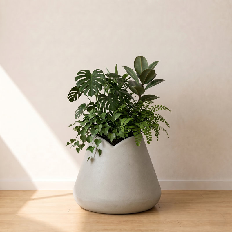Pot à fleurs Dobroslava ECOBO, H 18,8 po x l 15,2 po x P 15,2 po