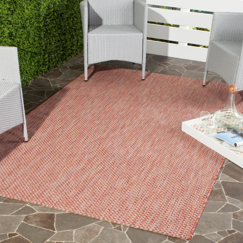 Tommy Hooked Red Indoor/Outdoor Rug, Rectangle 160 x 231cm