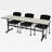 Aubin Rectangle Flip Top Training Table and Chair Set-1688310296-1688310498