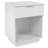 2PCS White Fluted Front Nightstand, Single Drawer Open Shelf Bedside Side Table