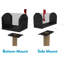Galvanized Steel Mailbox Mounting Board, Black