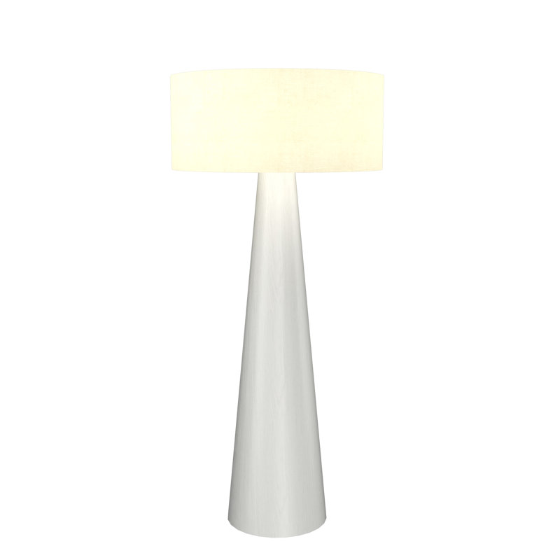 Cônica 62.4'' Novelty Floor Lamp, Organic White