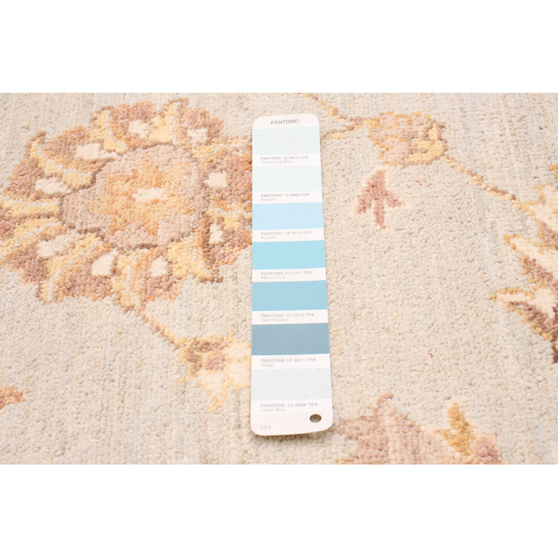 Tapis unique en laine noué à la main 5 pi 1 po x 6 pi 6 po nouvel âge Dunkerton