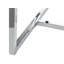 Bedina Glass Top Metal Base Dining Table