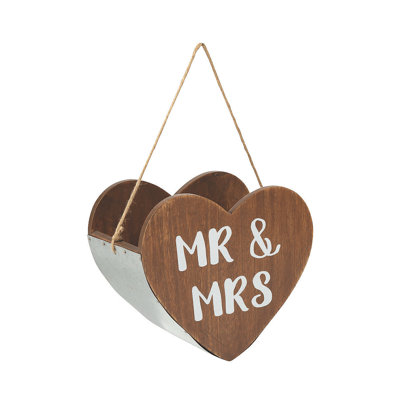 Wood Flower Girl Basket
