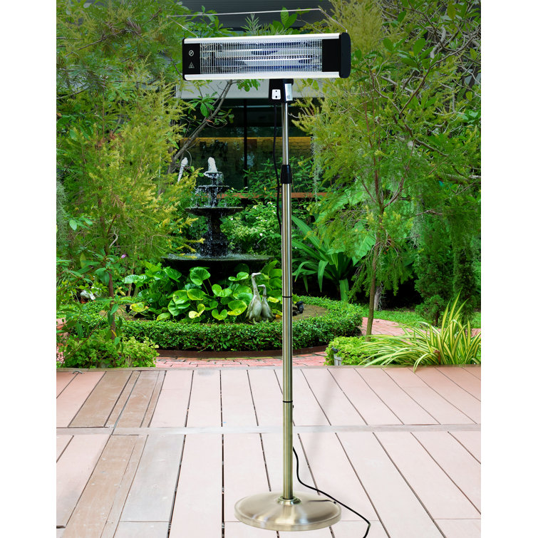 EdenBranch Adjustable Height 1500 Watt Electric Patio Heater | Wayfair