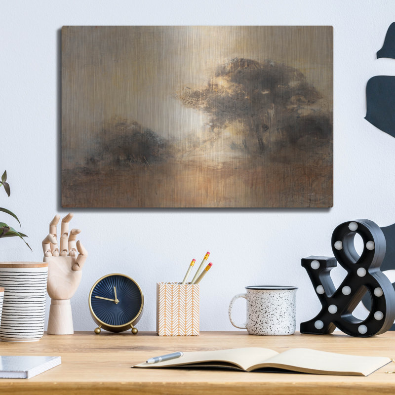 Art mural en métal «First Light 2» par Julia Purinton, H 12 po x l 16 po