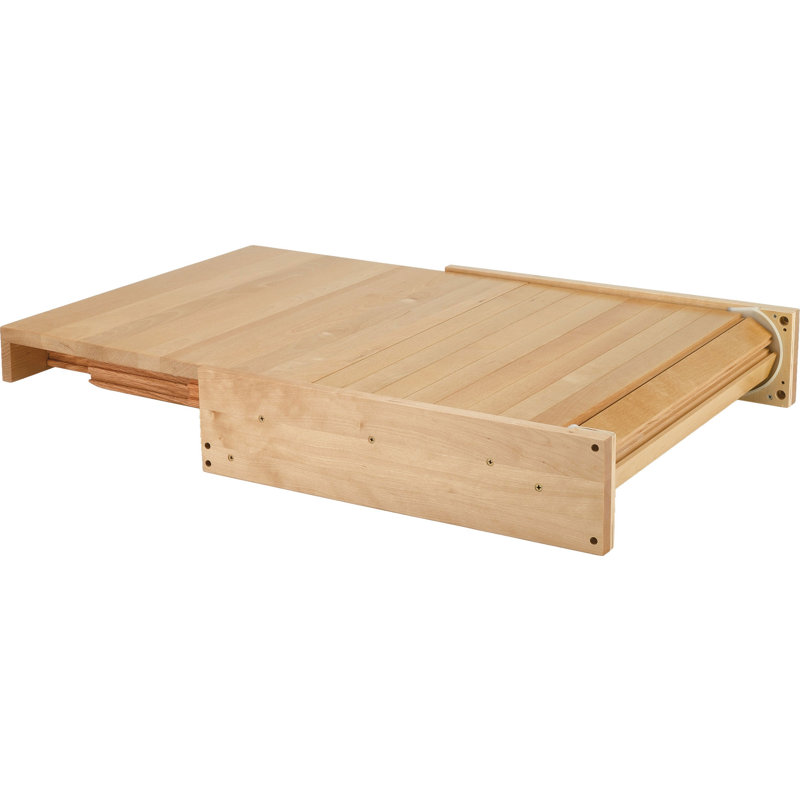 Rev-A-Shelf Pull Out Wooden Counter Tambour Table for 21.77" Drawers
