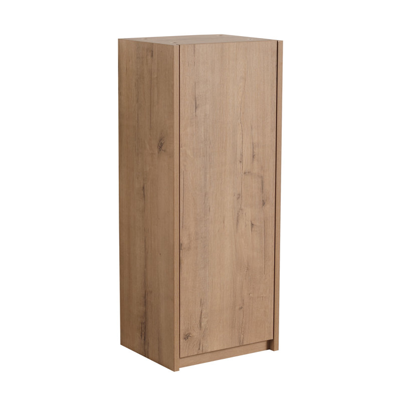 12" Bathroom Side Cabinet,soft Close Doors,float Mounting Design, Natural