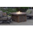 Square Concrete and Stone Propane and Natural Gas Smokeless Fire Pit Table