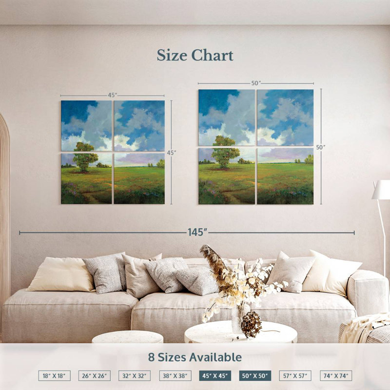 Alvord Blue Sky, 50" H x 50" W