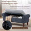 Pouf de rangement rembourré de 129 cm (50,78 po)-136920769