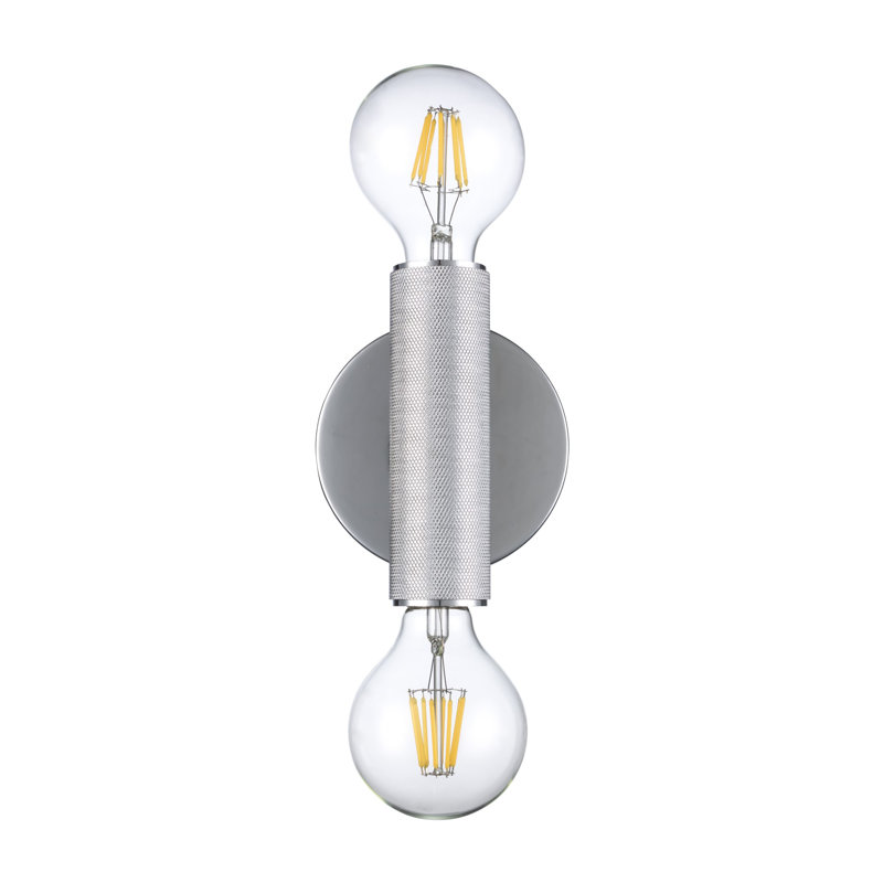 Cabot Armed Sconce, 6" H x 4.7" W x 3.3" D, Polished Chrome