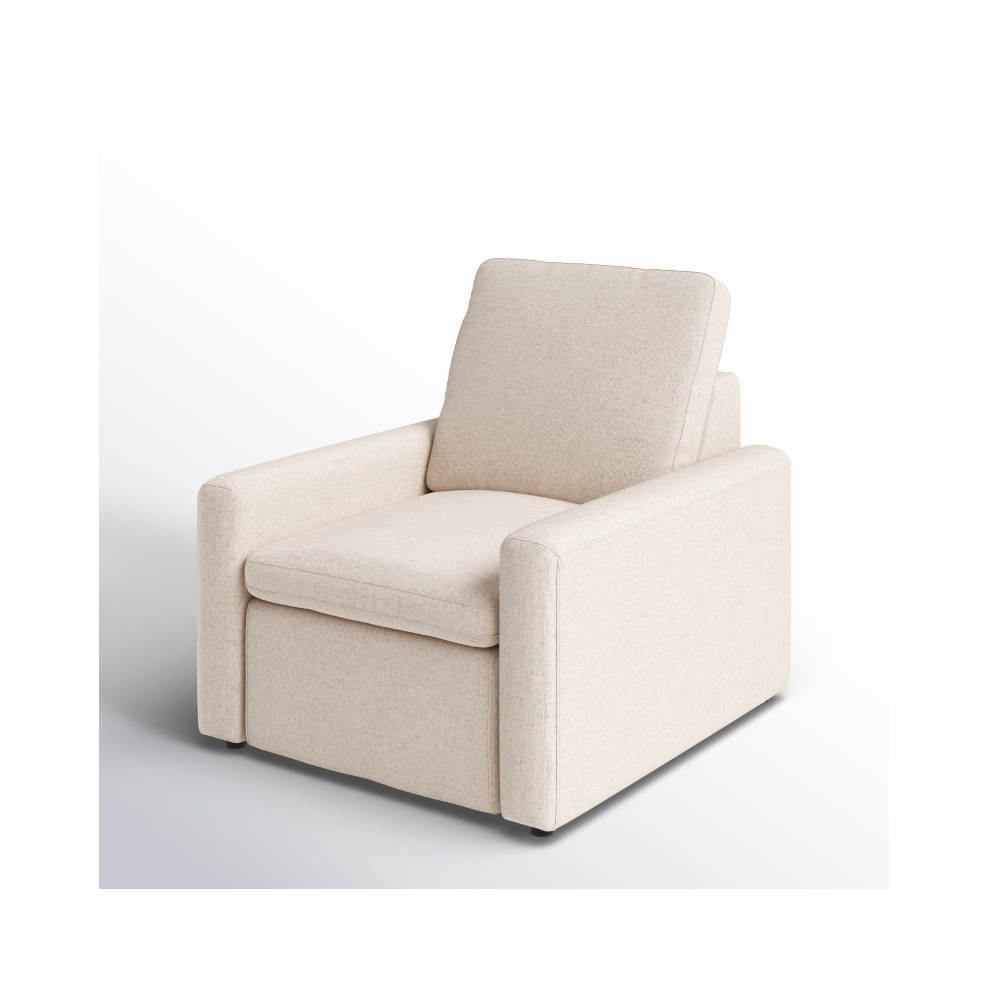 Kenne Recliner, Polyester Blend, Antigo Natural