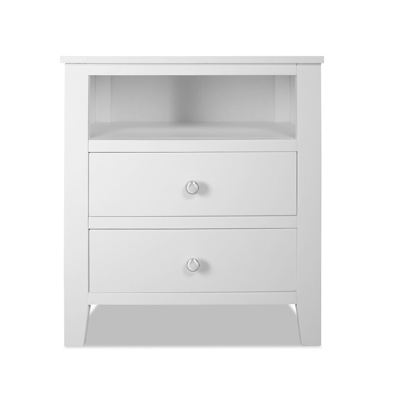 Kingsbridge 53cm W Bedside Table, White