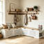 Banc de rangement en forme de L