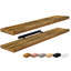  Ensemble de 2 tablettes flottantes de 35 po de long avec fixation invisible - noyer-2121085036-2143639246