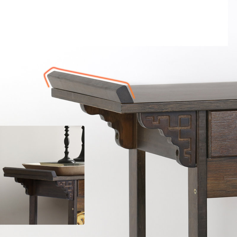 Console en bois massif 32,09 "Domna