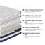 Grand matelas en mousse viscoélastique gélifiée 12 po, mi-ferme, CertiPUR-US®, lit dans une boîte