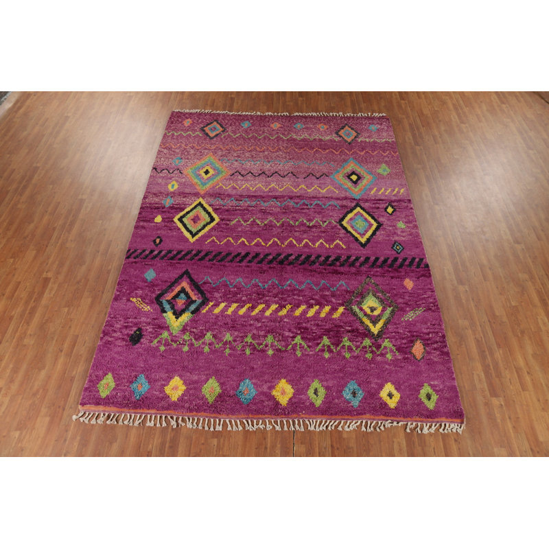 Tapis mauve unique de 12 pi 3 po x 8 pi 9 po